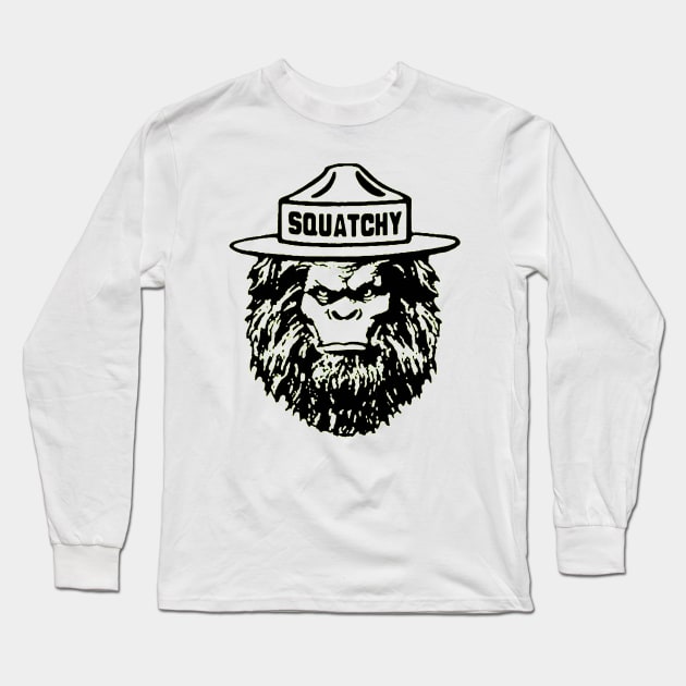 Sasquatch Long Sleeve T-Shirt by paintkiller617